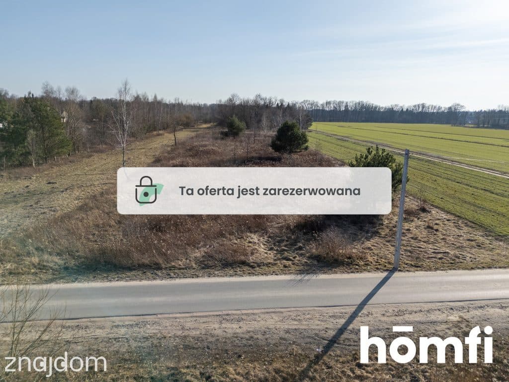Działka budowlana 1000m2 - objęta MPZP