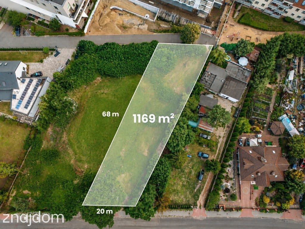 Działka | Wrzosy | ulica Warzywna | 1169 m2