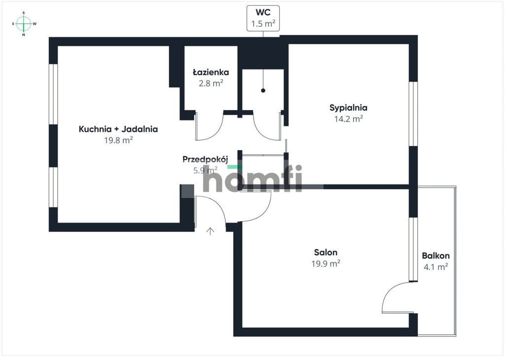 3 pokoje po remoncie z piękną panoramą za oknem - zdjęcie 20