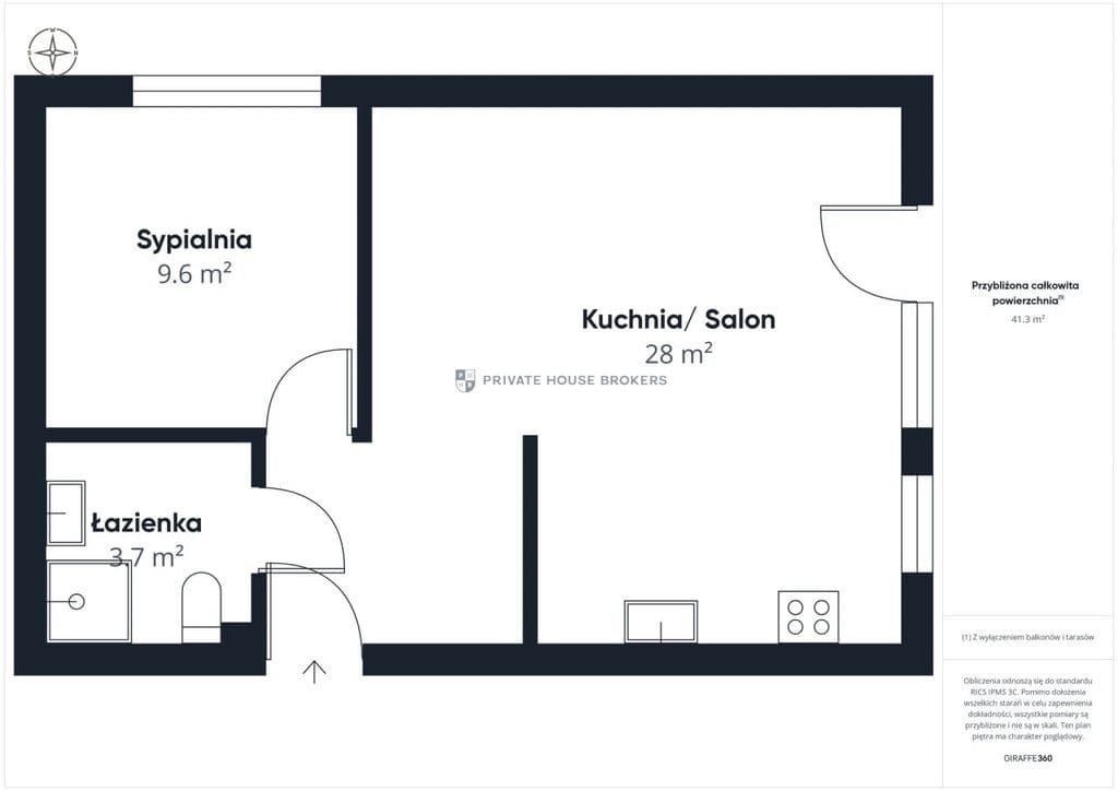 Funkcjonalne, 2 pokojowe mieszkanie - R.Mogilskie - zdjęcie 9