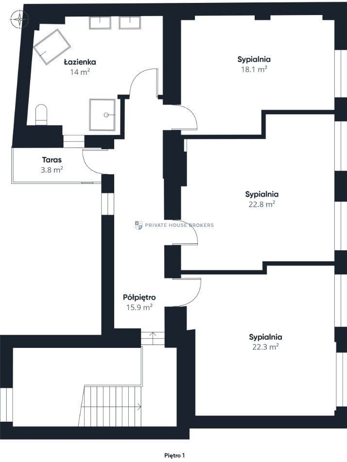 Dwupoziomowy apartament 200 m2 | Planty, Kraków - zdjęcie 12