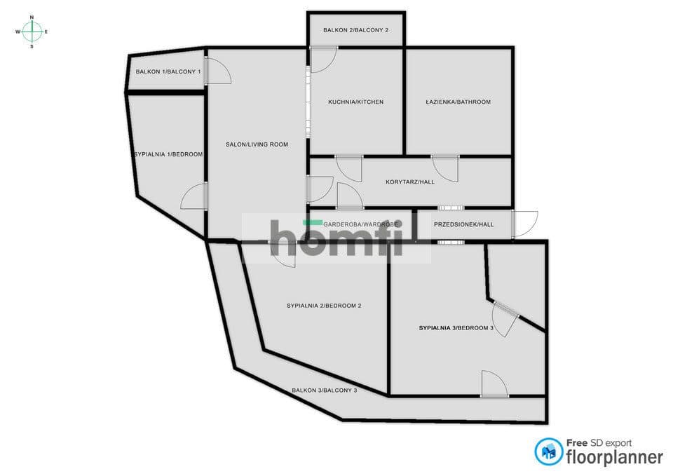 4 POKOJE | 109 M² | 3 BALKONY | ŚCISŁE CENTRUM - zdjęcie 18