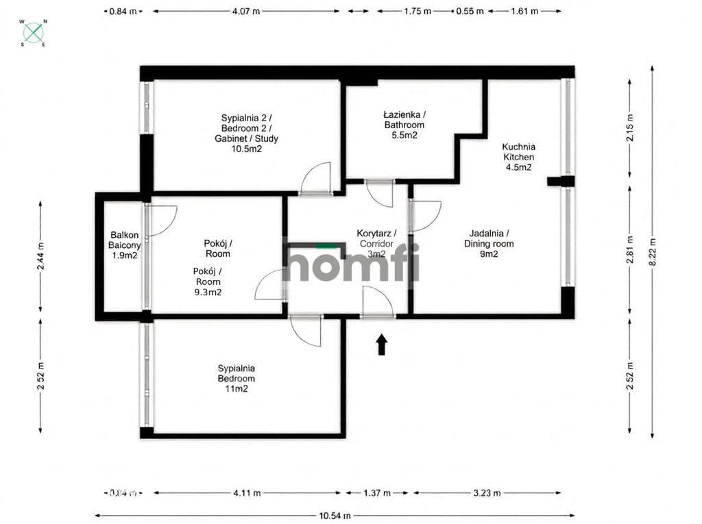 56 m² | Ul. Wojewódzka | Możliwość 3 lub 4 pokoi - zdjęcie 19