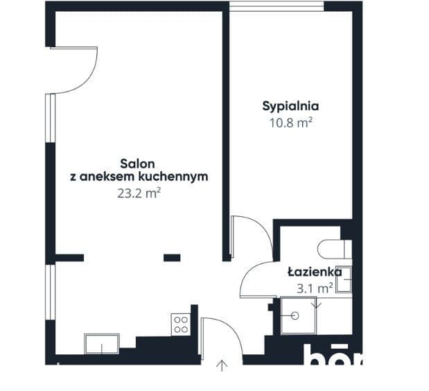 2 pokoje 38m2 Rymwida/LSM/balkon/parking - zdjęcie 11