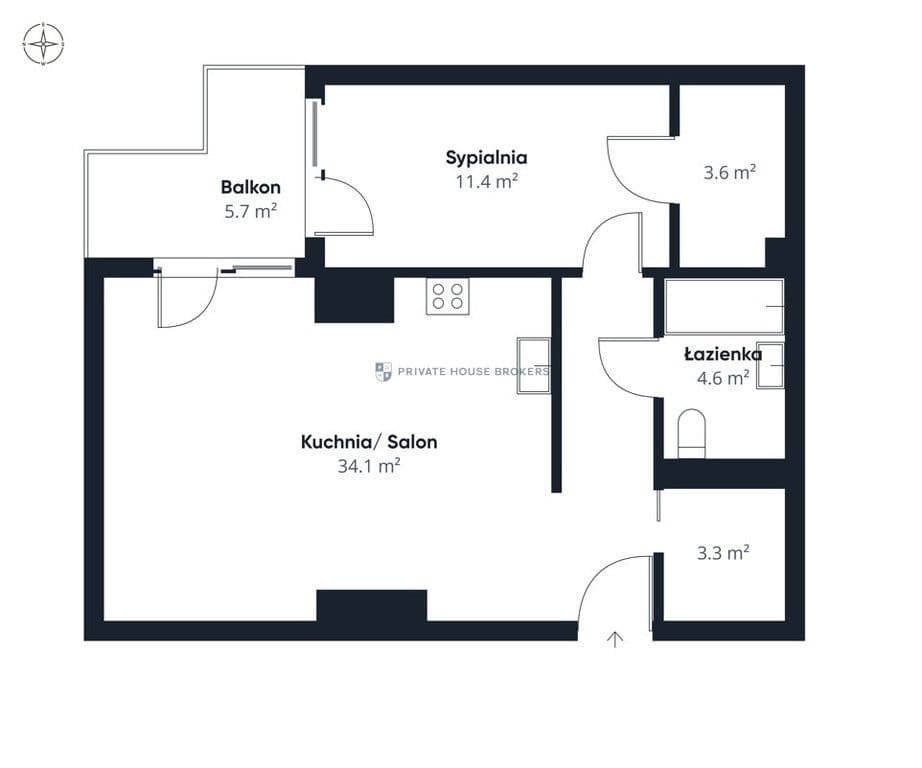 Pierwszy najem | 57 m² | Klimatyzacja | Garderoba - zdjęcie 20