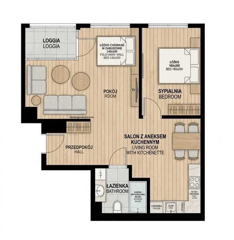 Inwestycja Aura, Toruńska, 3 pok., loggia, parking - zdjęcie 14