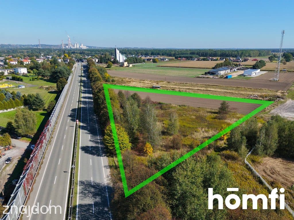 Atrakcyjna działka usługowa 1,07 ha przy DK81