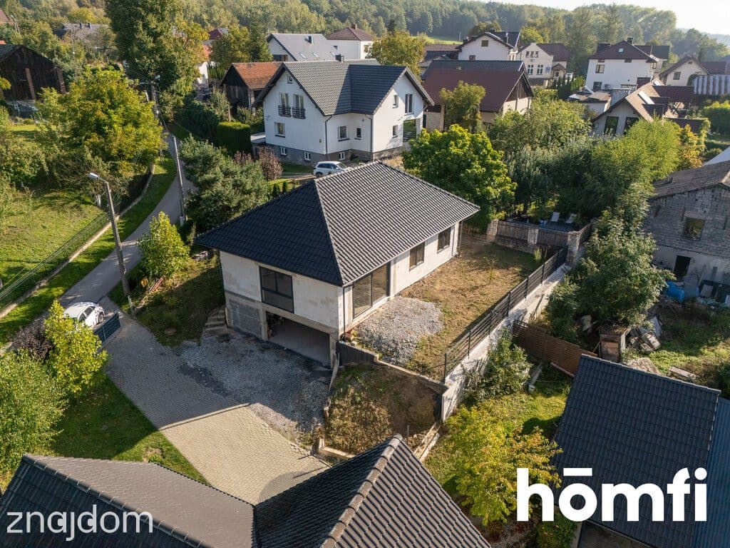 Dom wolnostojący, stan surowy zamknięty 95m2+garaż