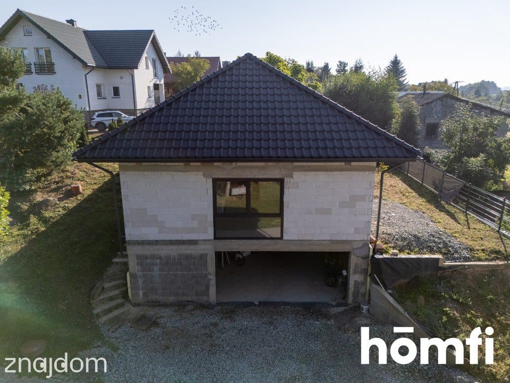 Dom wolnostojący, stan surowy zamknięty 95m2+garaż - zdjęcie 18