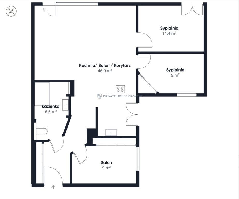 Apartament 85 m², 3 balkony, garaż | Łagiewnicka - zdjęcie 17