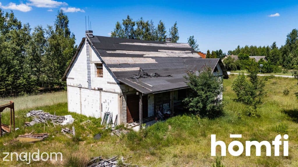 DOM W STANIE SUROWYM DZIAŁKA 6000 m² W TOMASZOWIE - zdjęcie 3