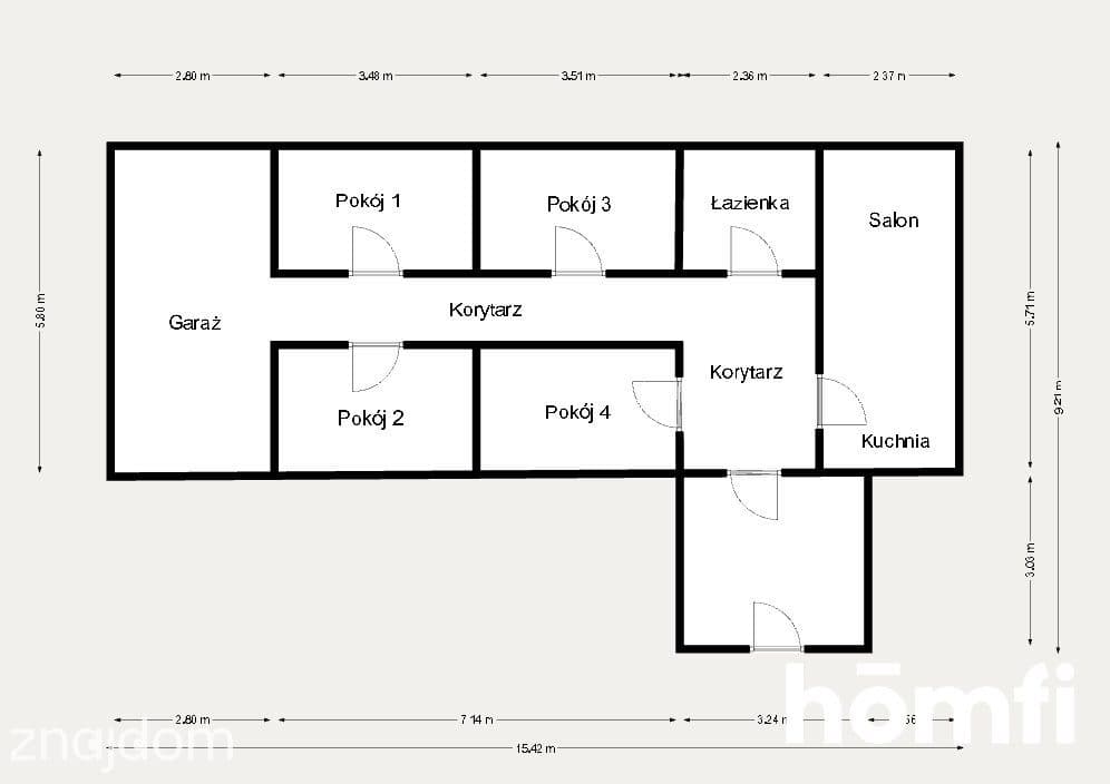 DOM W STANIE SUROWYM DZIAŁKA 6000 m² W TOMASZOWIE - zdjęcie 19