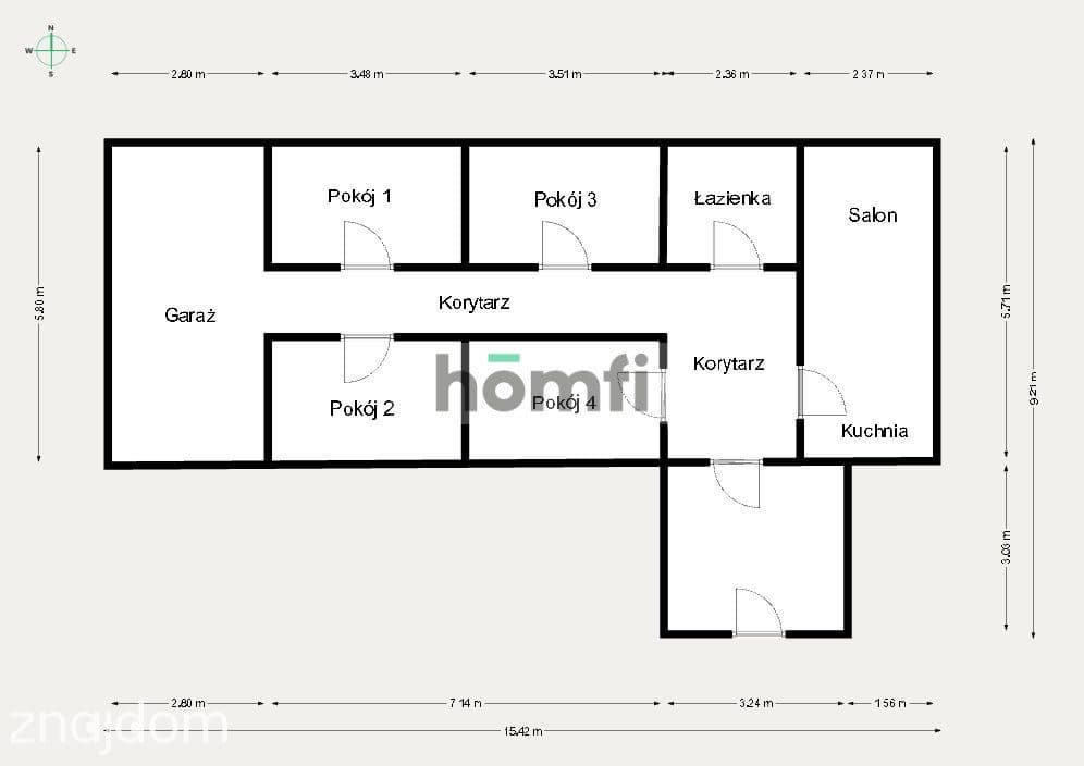 DOM W STANIE SUROWYM DZIAŁKA 6000 m² W TOMASZOWIE - zdjęcie 20