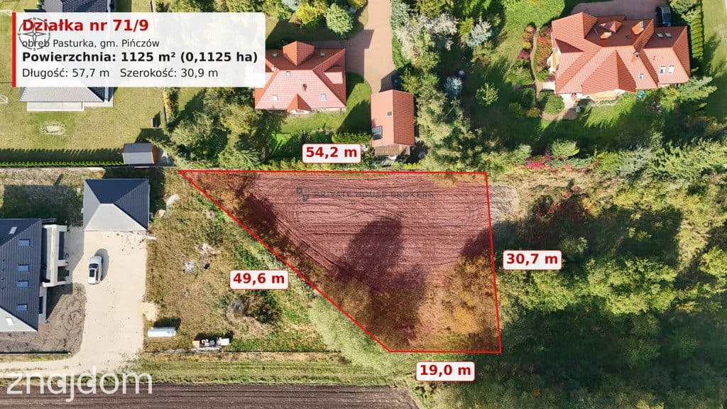 Działka 1125 m² z MPZP – Pasturka k. Pińczowa - zdjęcie 2