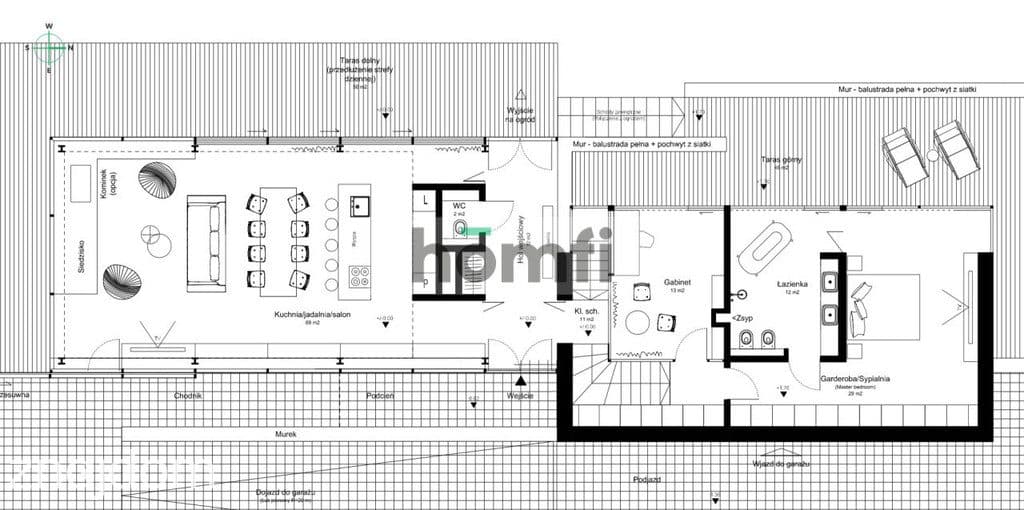 Nowoczesny design z betonu | 2 tarasy | 248 m2 - zdjęcie 18