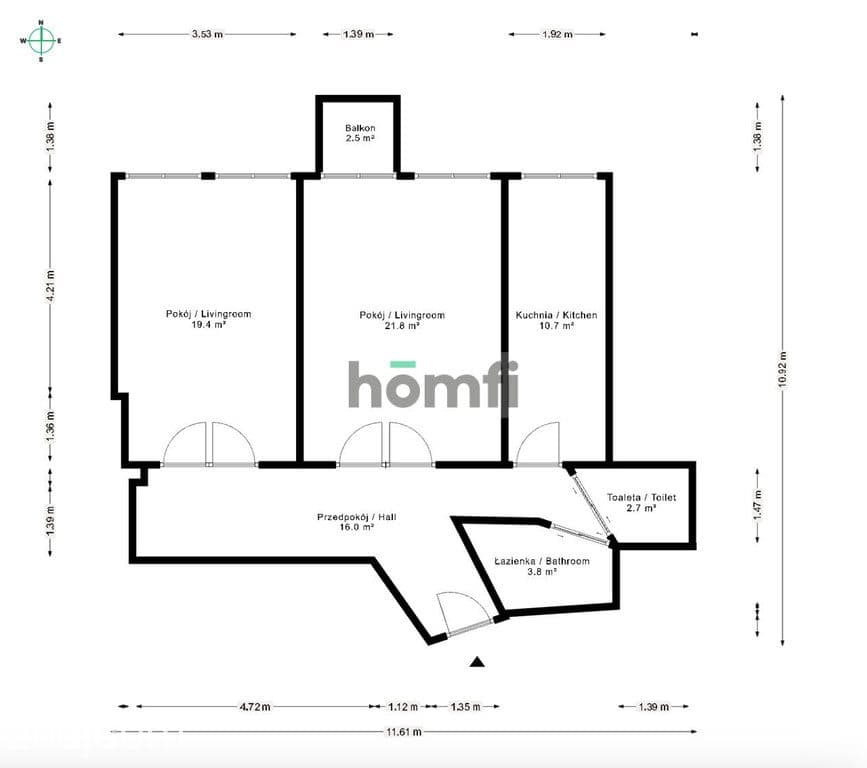 75m² na Nadodrzu|Odnowiona fasada|Wysokie sufity - zdjęcie 20