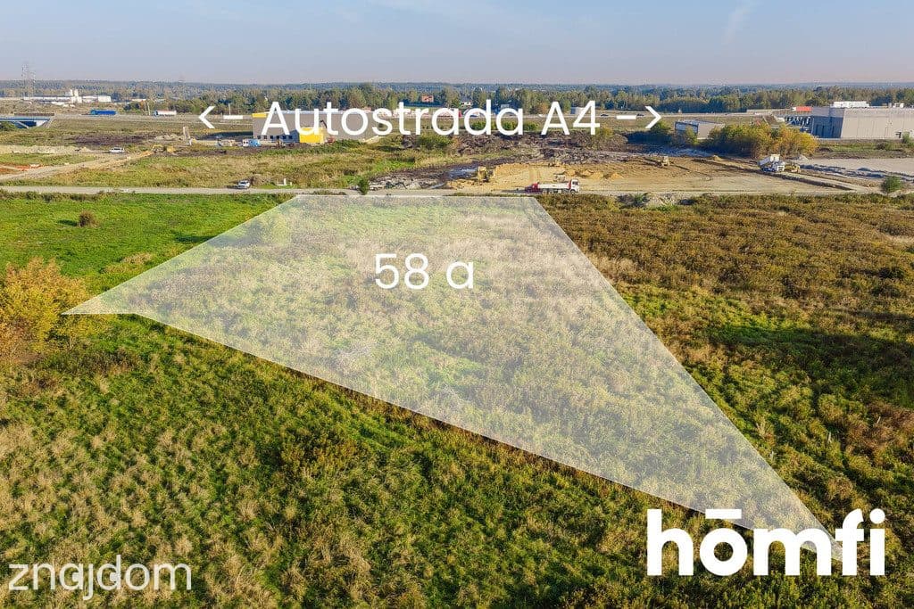 RZESZÓW - DZIAŁKA INWESTYCYJNA 5839 m² - PRZY A4