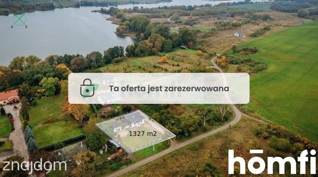 Dom Parterowy wolnostojący,  blisko jeziora