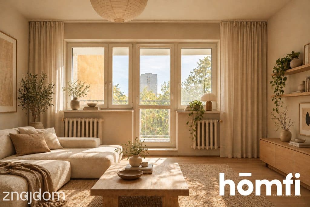 3 lub 4 pokoje | Metro Wilanowska | Balkon