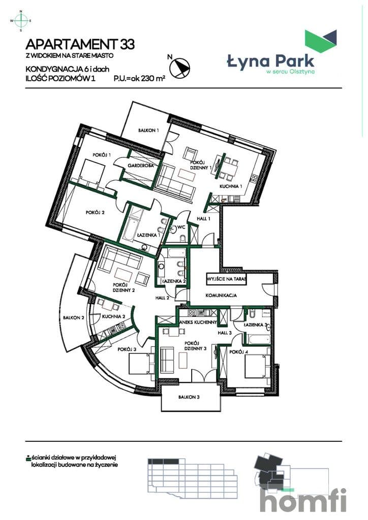 Duży apartament z widokiem na panoramę Olsztyna - zdjęcie 20
