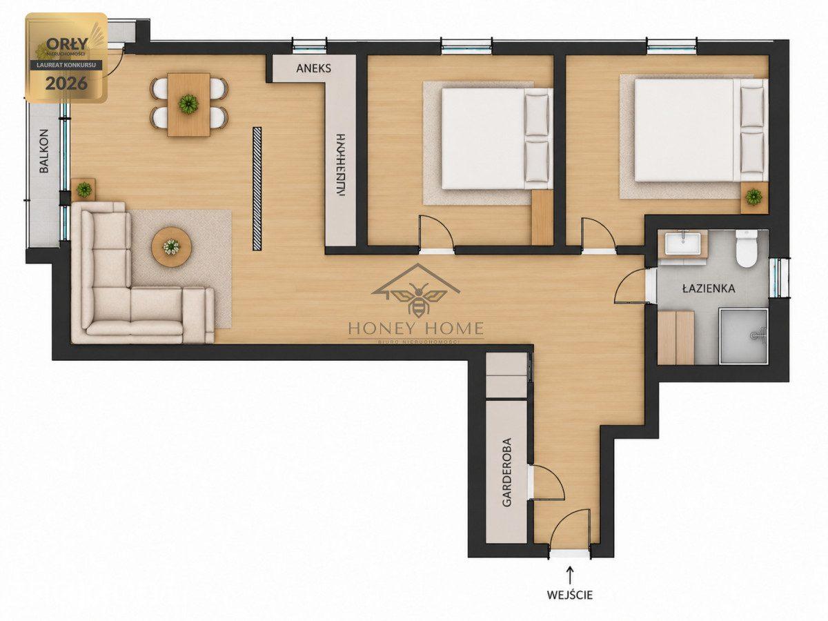 65 m² | 3 pokoje | Ostoya Pucka | taras z widokiem - zdjęcie 20