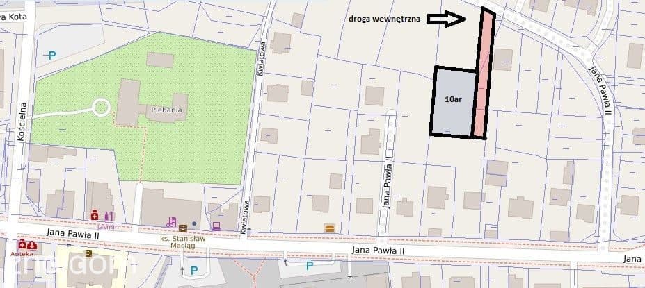 Działka w Centrum miasta !!! 10ar z WZ !!! - zdjęcie 5