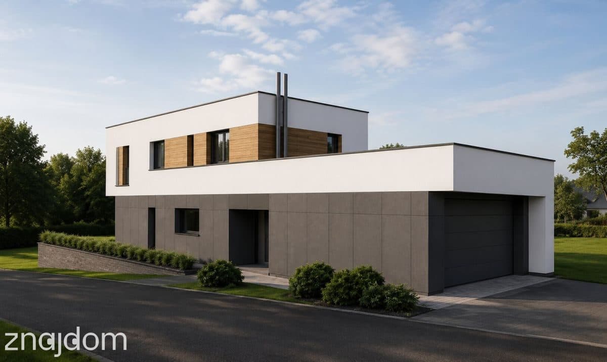 Nowoczesny dom 200 m² garaż dwustanowiskowy. - zdjęcie 3