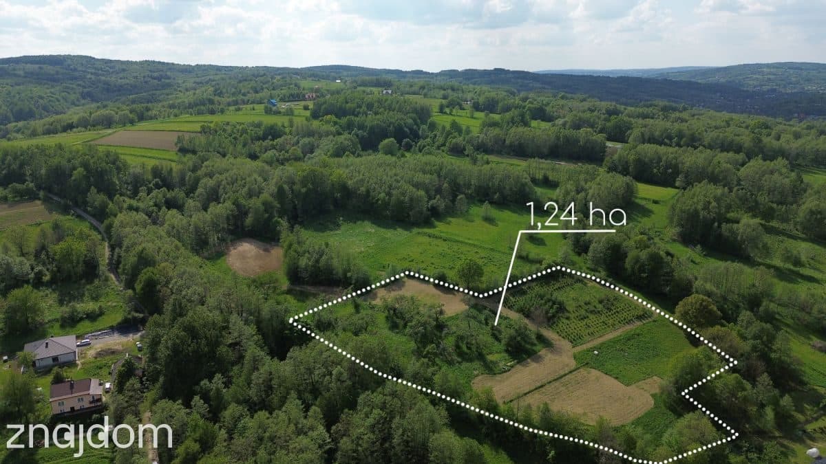 Widokowa działka 1,24 ha /6 km od granicy Rzeszowa