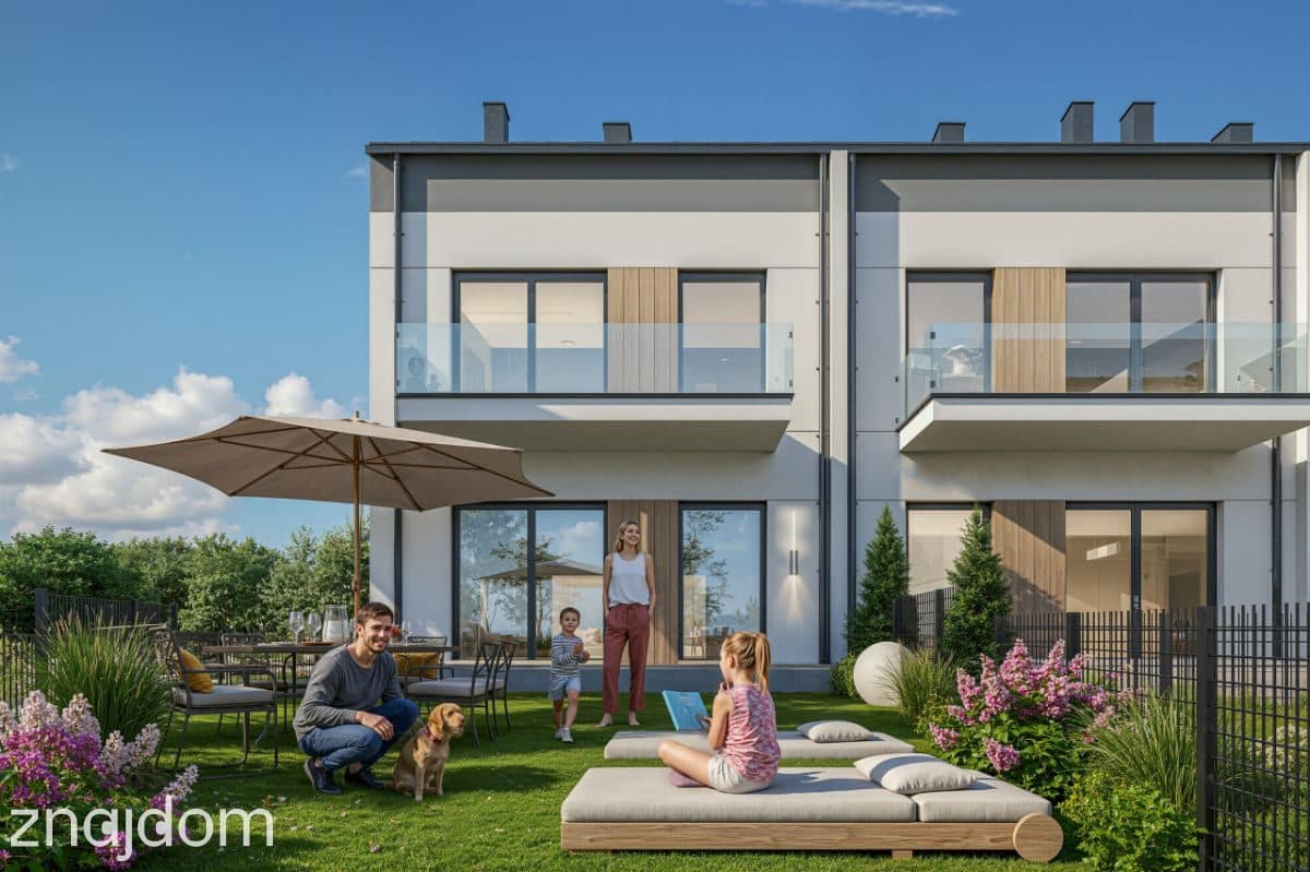 Nowe 51m2 ogrodem pod Rzeszowem | Rolety + Klima.