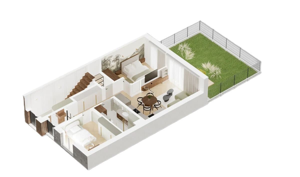 Nowoczesne 58m2 z ogrodem|st. deweloperski| Załęże - zdjęcie 11