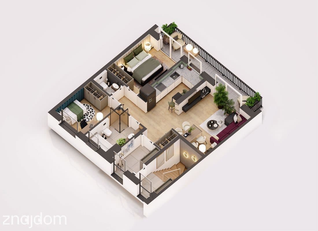 Standard PREMIUM | 80m2 + poddasze + kom. lok - zdjęcie 2