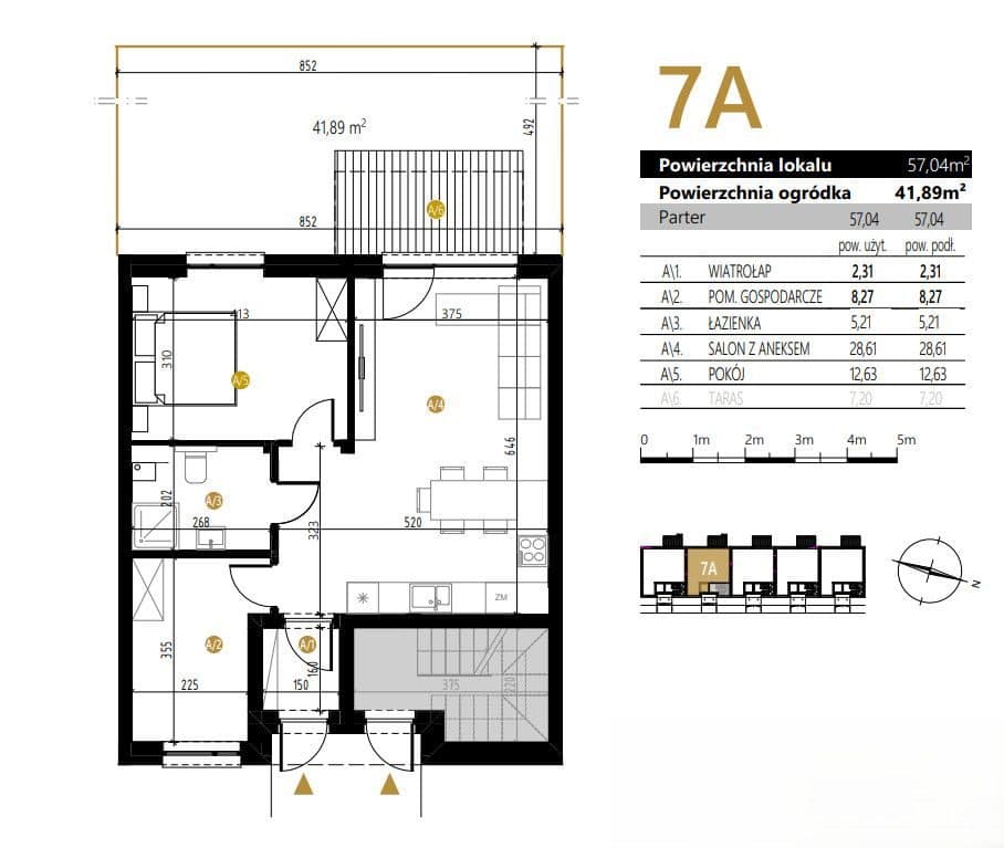 słoneczne mieszkanie | 3 pokoje | OGRÓDEK 42 M2 - zdjęcie 6