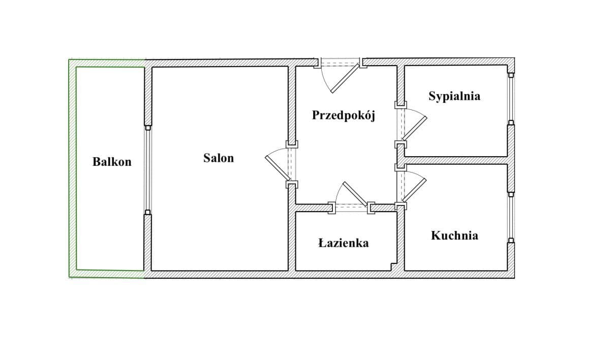 2 pokojowe mieszkanie w centrum Rzeszowa 3 piętro - zdjęcie 14