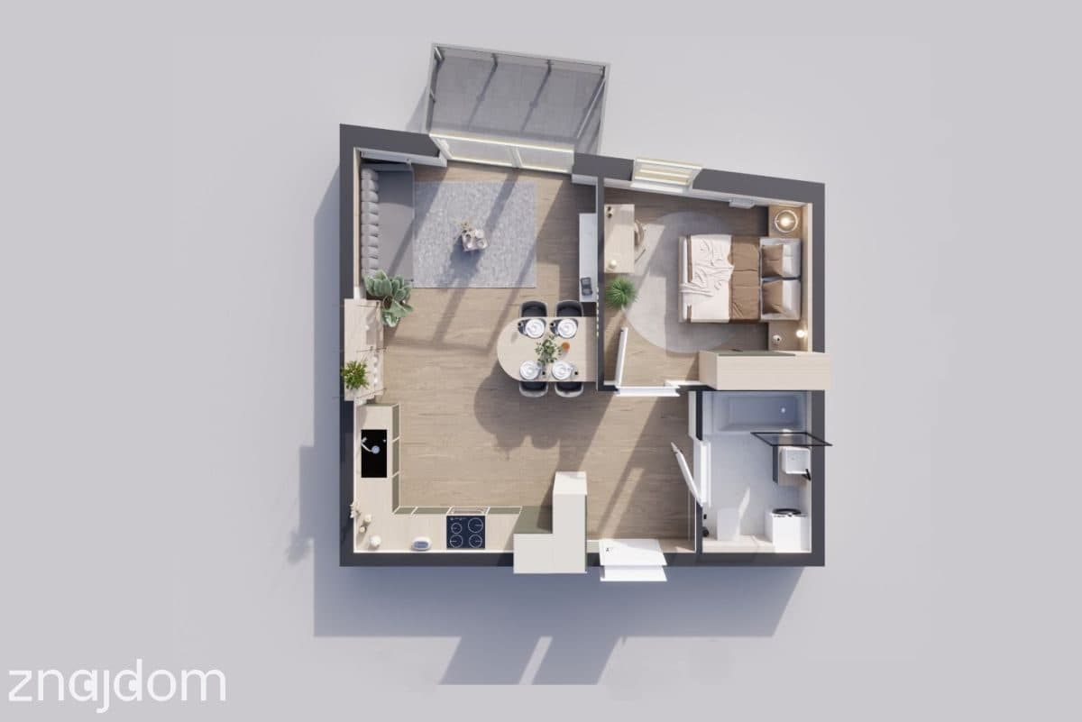 Nowe mieszkanie 46m2 | St. deweloperski | Garaż - zdjęcie 2
