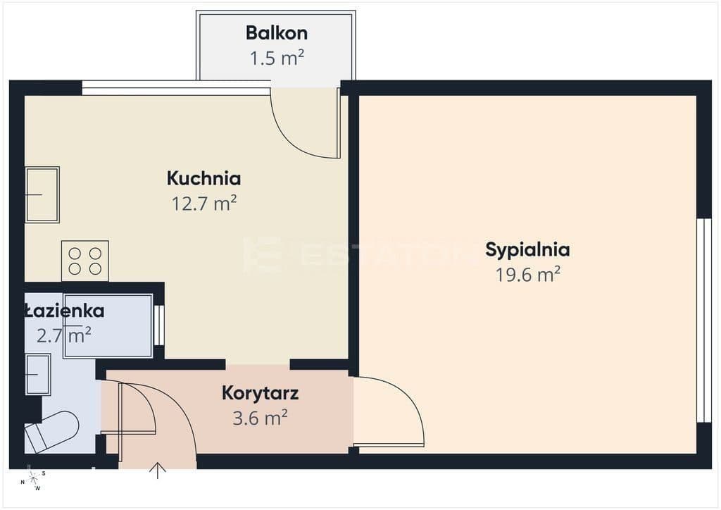 Mieszkanie z balkonem 38 m2 na Okulickiego - zdjęcie 2