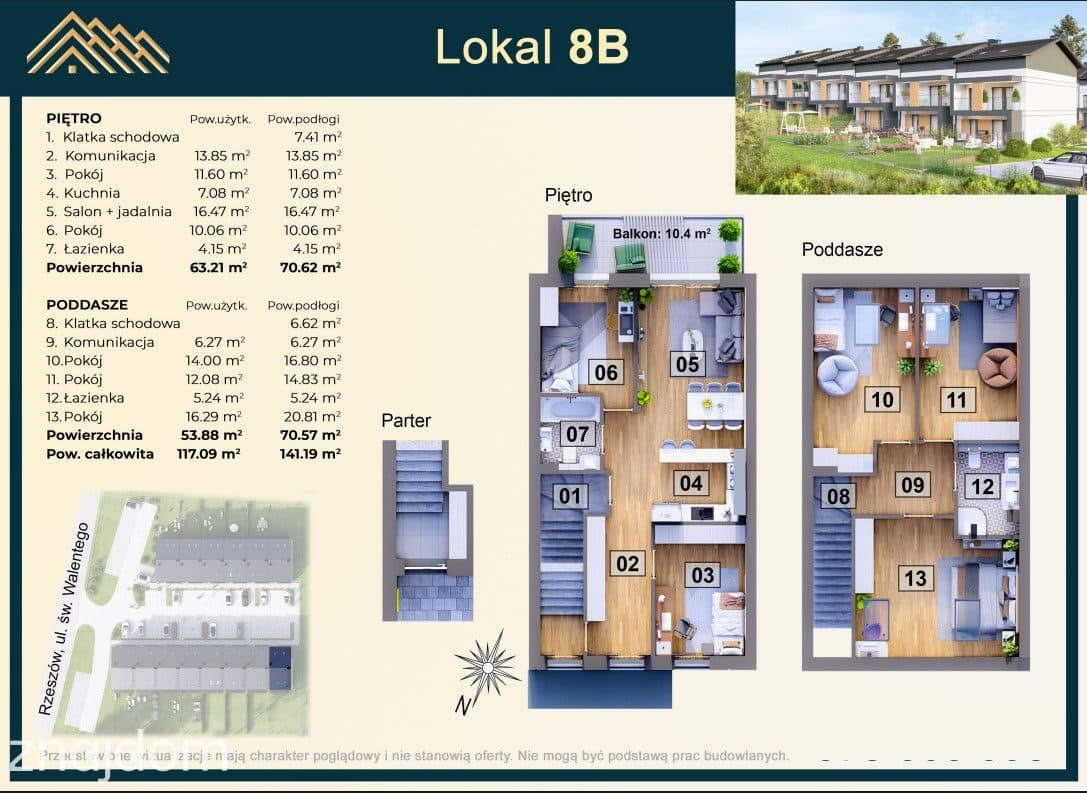 3 POKOJE + 60 M2  PODDASZA+ 2 MIEJSCA W CENIE!!! - zdjęcie 6