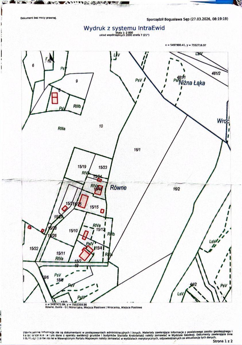 2,20  ha działka budowlana Równe ul.Kopalniana - zdjęcie 2
