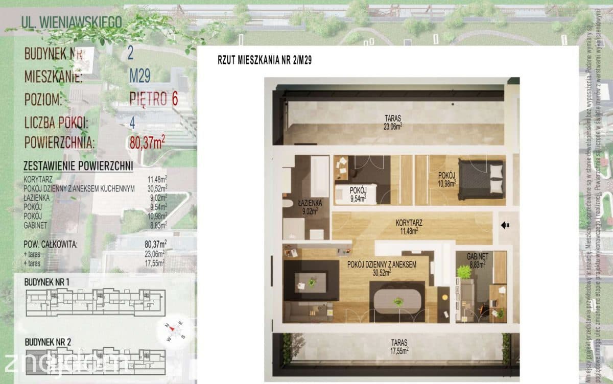 Nowa inwestycja! 80 m2 + 2 duże tarasy dachowe - zdjęcie 2