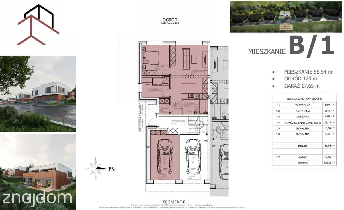 Narożne M3 / 120 m2 ogrodu/ Garaż / Duży salon - zdjęcie 2