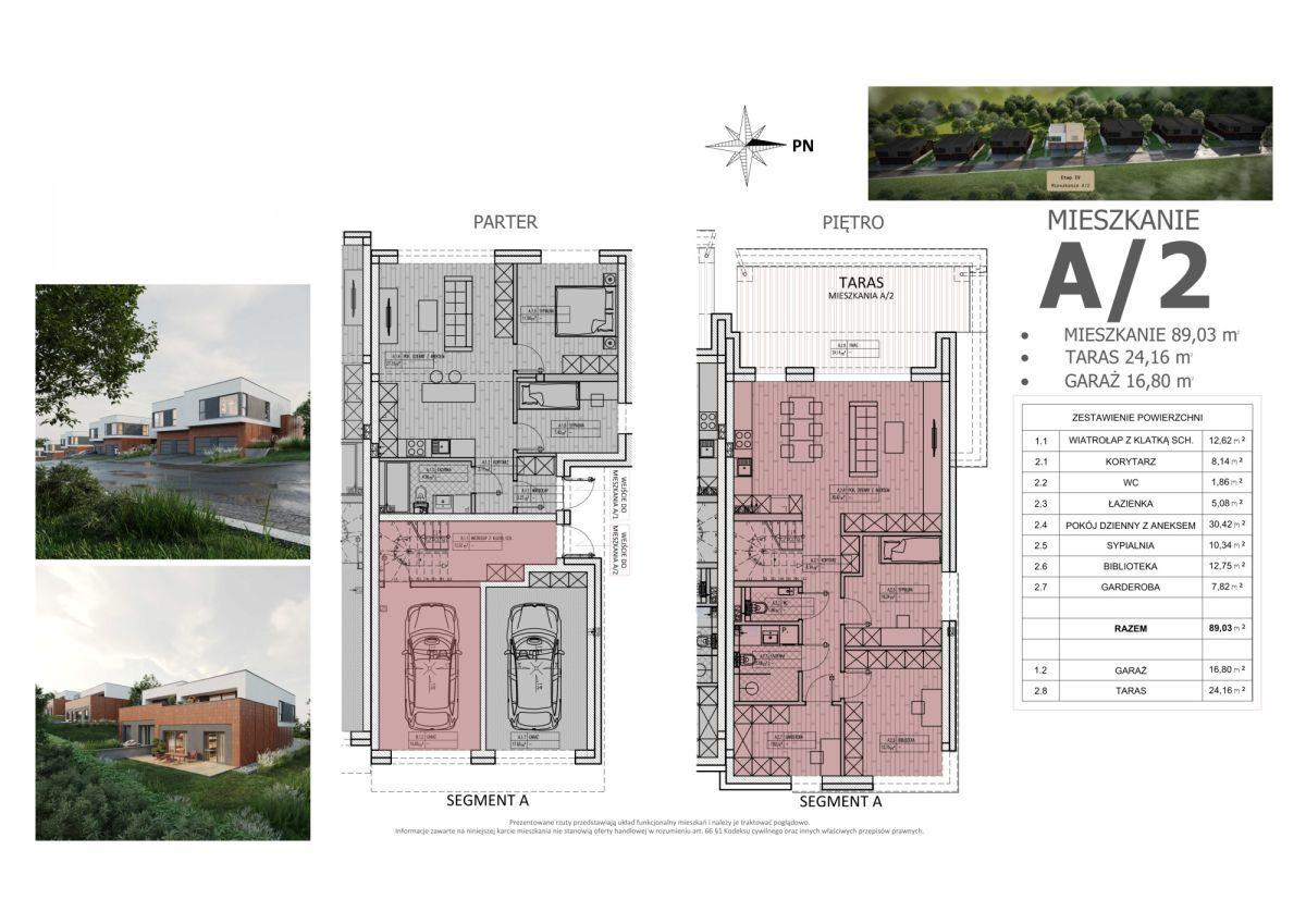Wysoki standard | 89 m2 | Garaż | Taras 24 m2 - zdjęcie 2