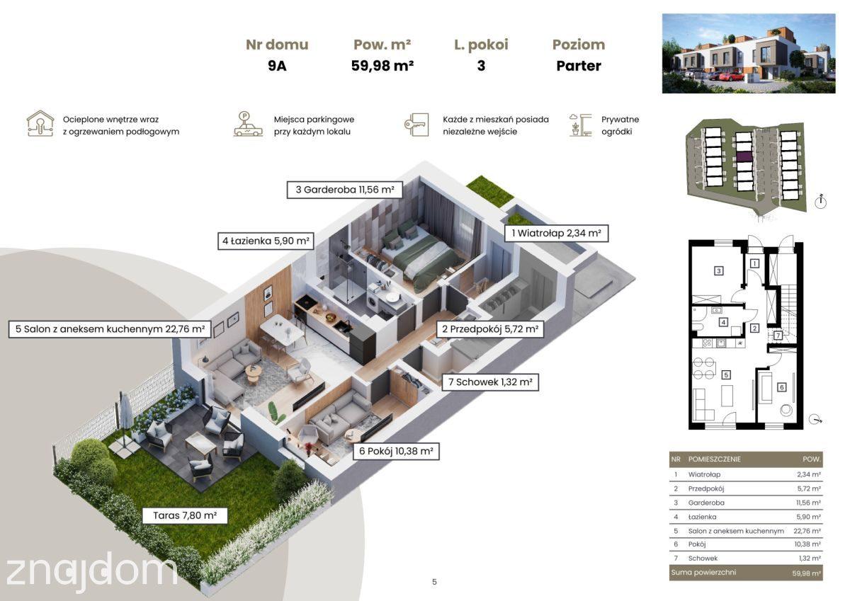 ŚWIETNA JAKOŚĆ/ 60m² + OGRÓDEK przy Lwowskiej - zdjęcie 2