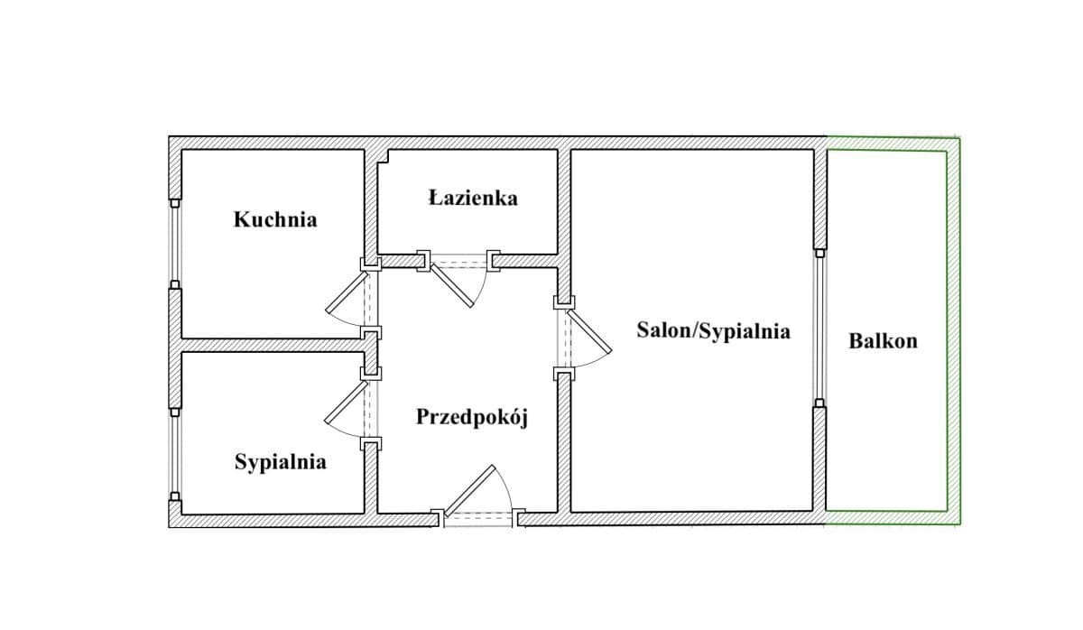 DOSTĘPNE OD ZARAZ mieszkanie DWA niezależne pokoje - zdjęcie 12