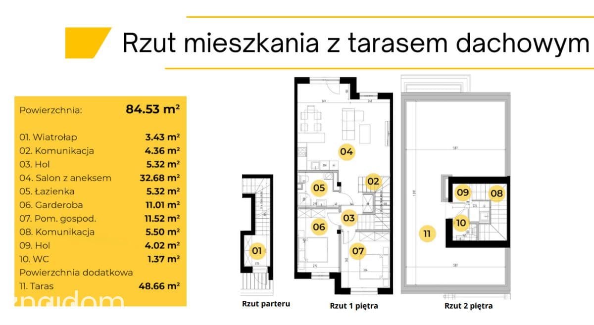 GOTOWE- 3 POKOJE Z TARASEM DACHOWYM - zdjęcie 9