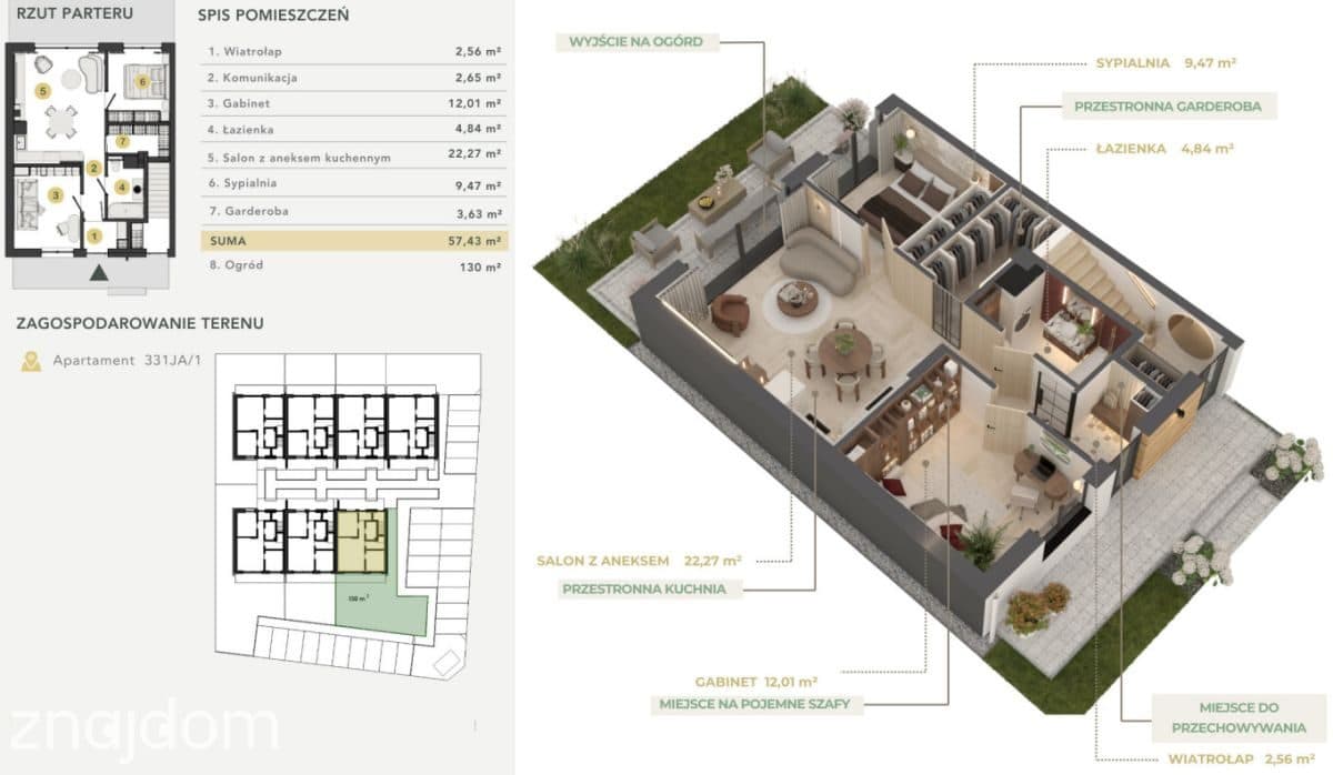 Funkcjonalne M3 | DUŻY OGRÓD 130 M2 | ZACZERNIE - zdjęcie 5