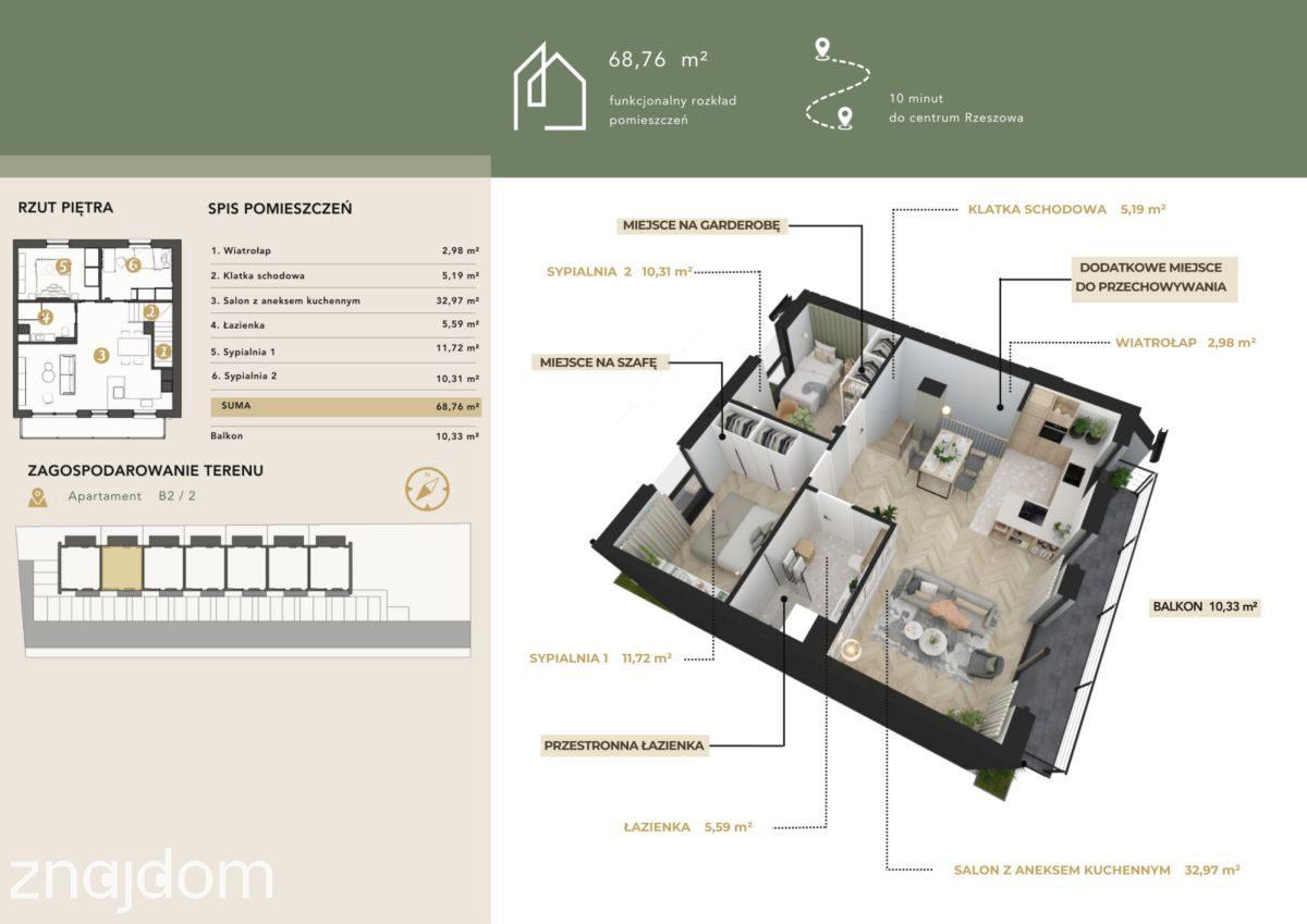 Apartament 69 m2|Przestronny salon|Już dostępny! - zdjęcie 3
