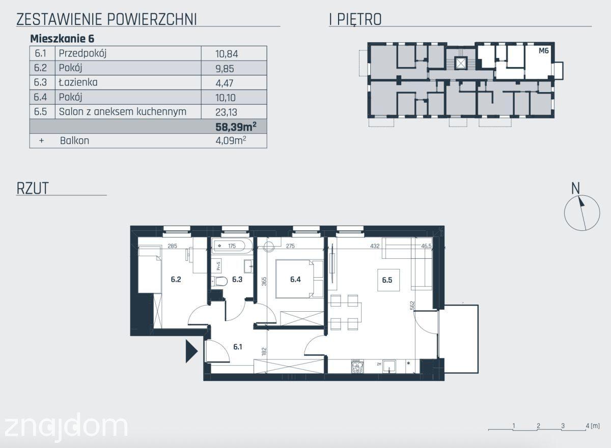 GOTOWE!! 3 pok. z balkonem st. deweloperski - zdjęcie 7