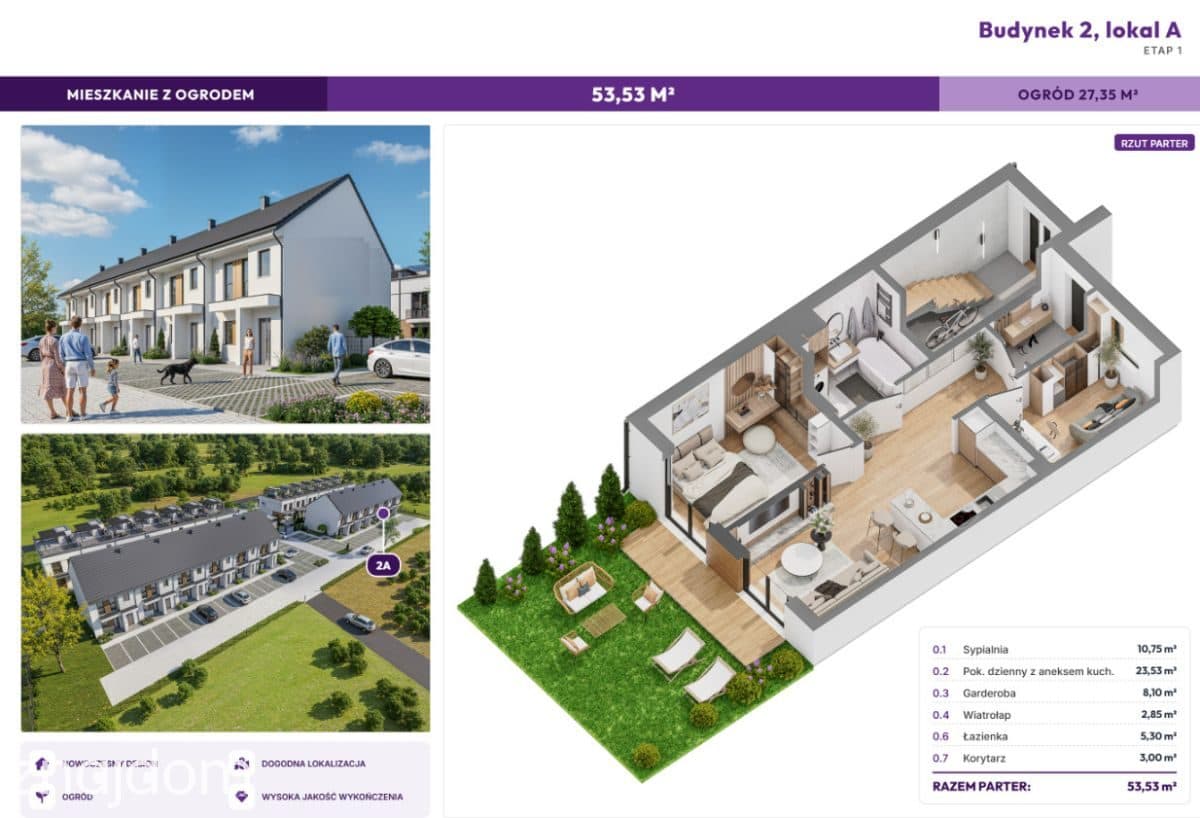 TOP OFERTA!!! -3 POKOJE/53,5 M2/ GRÓDEK - zdjęcie 7