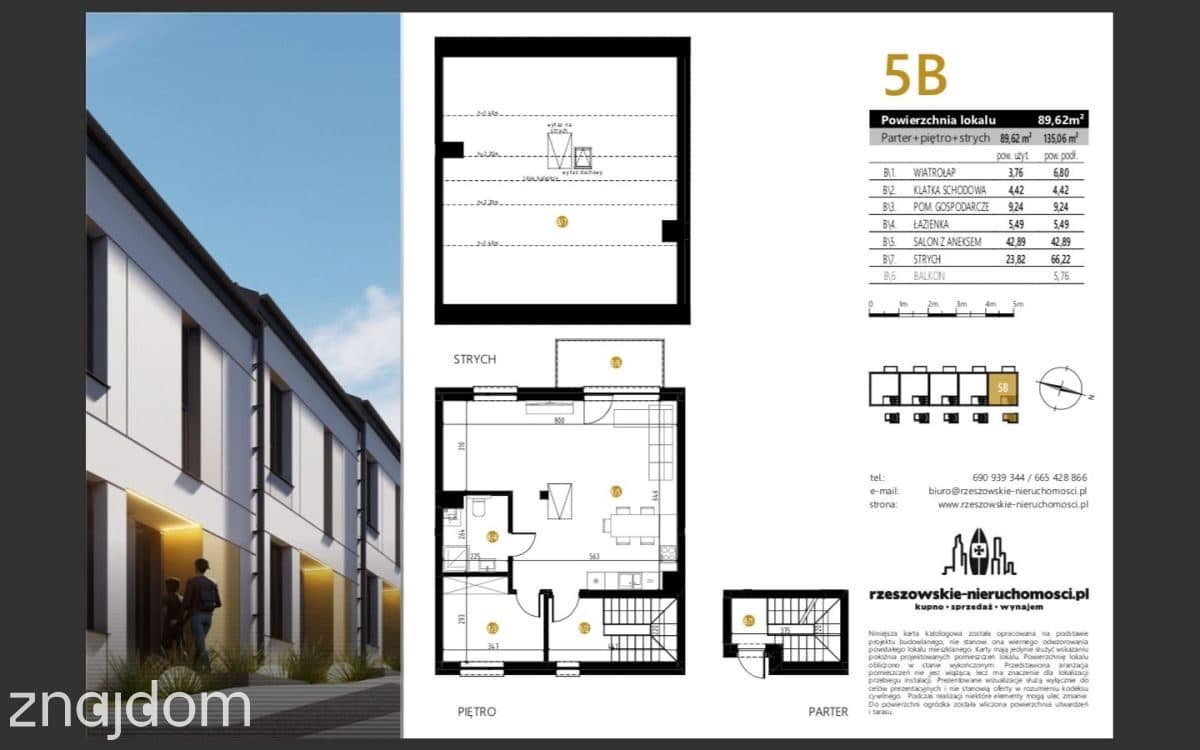 89,62 m2 Dębicka III ETAP - zabudowa szeregowa - zdjęcie 3