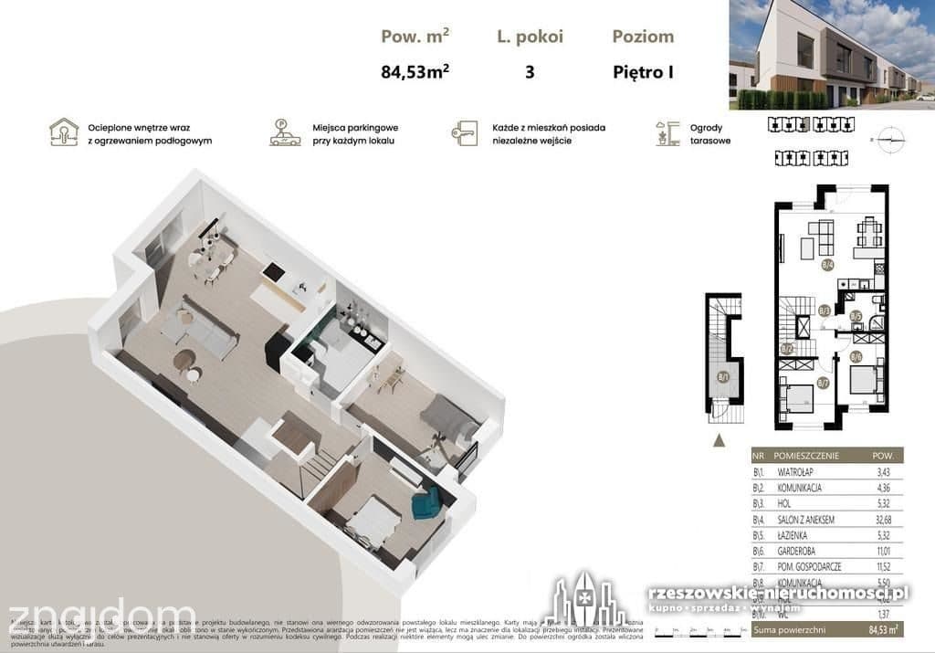 Duże mieszkanie 84,53 m2 z Tarasem na DACHU !!! - zdjęcie 4