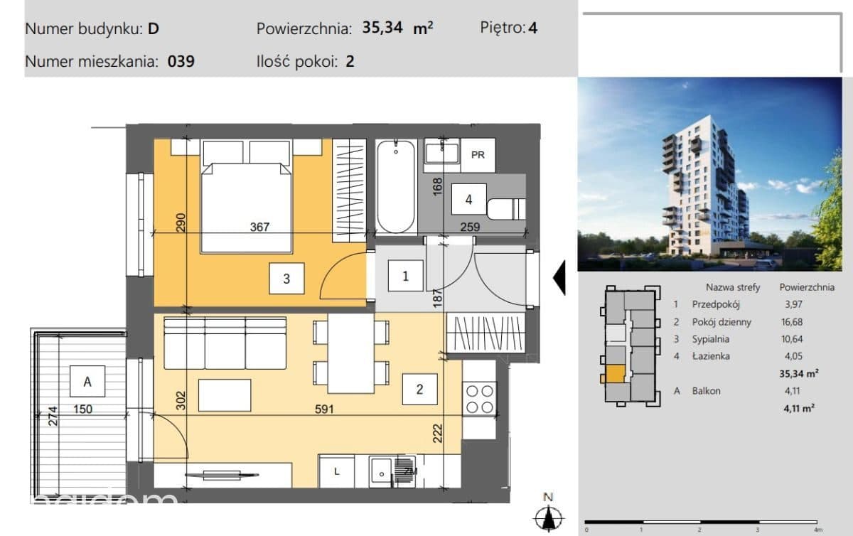 Mieszkanie 35 m2 ! Stan deweloperski - zdjęcie 6